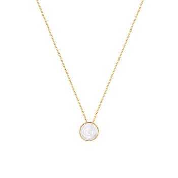 Lalique Necklace - Pivione - Clear/Gold